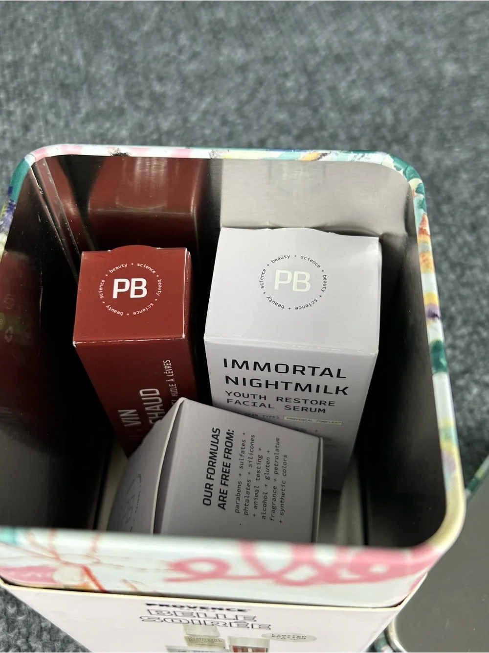 Provence Beauty Skincare Bundle Graffiti Tin ~ Lip Oil Moisturizer Serum TRAVEL